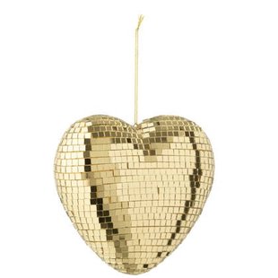 J-Line hanger Spiegel Hart Schuim - kunststof - goud