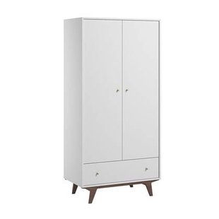 Calicosy - Kast met 2 deuren 1 lade Mid - H185 cm - H185 cm - Wit