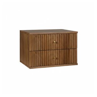 Nachtkastje Hangend Sem Bruin|Hout - Mango|Hout - Noten