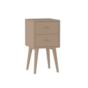 Nachtkastje Borba - Beige|Taupe - Hout