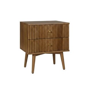 Nachtkastje Sem - Bruin|Hout - Mango|Hout - Noten - Hout