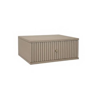 Nachtkastje Hangend Sem - Beige|Hout - Mango|Taupe - Hout