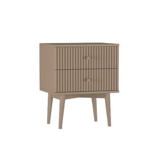 Nachtkastje Sem - Beige|Hout - Mango|Taupe - Hout