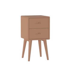 Nachtkastje Borba - Bruin|Terra|Beige - Hout