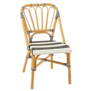 J-Line stoel Live - rotan|kunststof - naturel|zwart