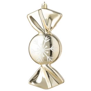 J-Line hanger Snoep - kunststof - goud - doos van 8