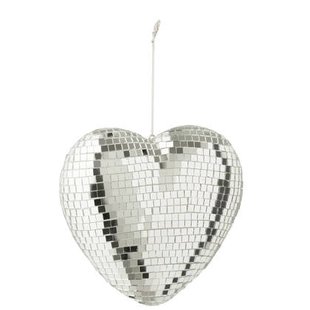 J-Line hanger Spiegel Hart Schuim - kunststof - zilver