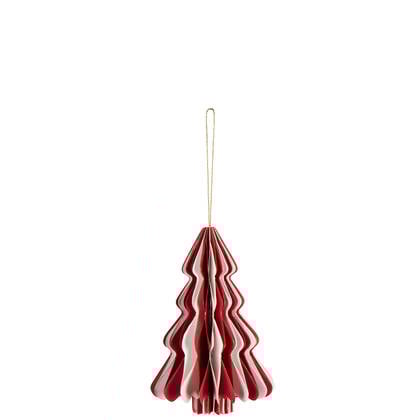 J-Line hanger Boom Vouwbaar - papier - wit|rood - large