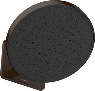 Hoofddouche Hotbath Cobber 1-F opbouw, 300mm Kantelbare Wandarm Geborsteld Tuscan Bronze