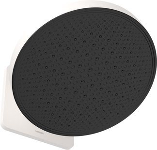 Hoofddouche Hotbath Cobber 1-F opbouw, 300mm Kantelbare Wandarm Mat Wit