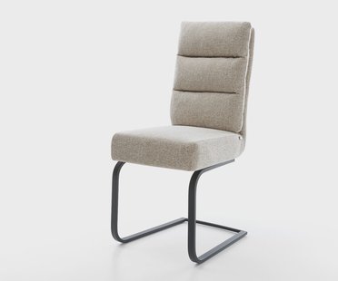 DELIFE Sledemodel Pela-Flex geweven stof beige sledemodel vlak zwart pocketveer kern