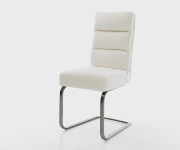 DELIFE Sledemodel Pela-Flex bouclé zacht beige sledemodel vlak grafiet pocketveer kern