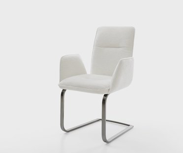 DELIFE Sledemodel Vinja-Flex bouclé zacht beige sledemodel vlak grafiet