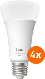 Philips Hue A67 White and Color 1600lm E27 4-Pack