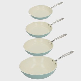 Go Blue Koekenpannenset 3-delig + Wokpan 30 cm