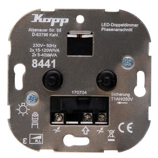Kopp Duo-dimmer Technikcenter Rl Led 5-40w