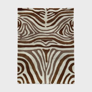 Tinted Jepson wollen vloerkleed 130x180 cm Brown-off white