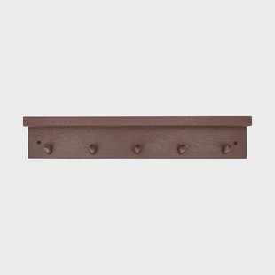 Scandi Living Alley knopplist met plank Bordeaux