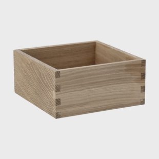 Scandi Living Carve opbergdoos 15 cm Eikenhout