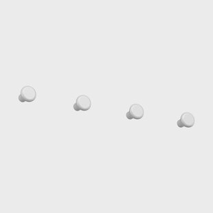 Essem Design Classic haak klein 4-pack Wit