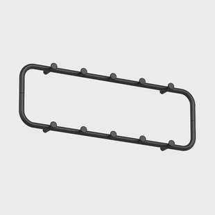 Essem Design Classic kapstok 80 cm Zwart