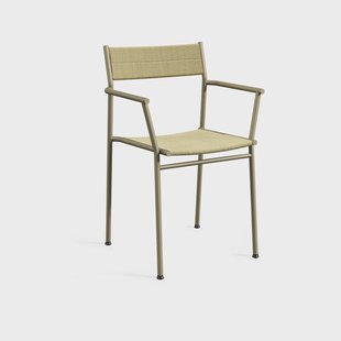 Northern Vev armstoel Grey beige-natural touw