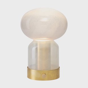 Örsjö Belysning Essence Misty draagbare tafellamp Messing–glas