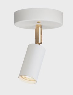 Örsjö Belysning Starlight 1 plafond-/wandlamp met aansluitdoos Witte structuurlak RAL 9016