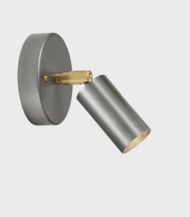 Örsjö Belysning Starlight 1 plafond-/wandlamp met aansluitdoos Ruw staal