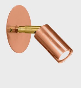 Örsjö Belysning Starlight 1 plafond-/wandlamp plaat vaste montage Ruw koper