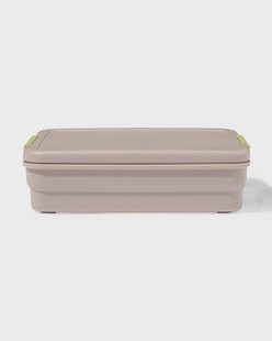 HEMA Lunchbox modulair 17.5x24,6x6.6cm grijs (paars)