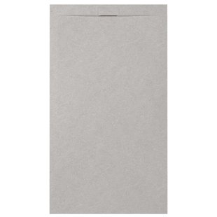 Zenon Essenza Minimal douchevloer - 120x90cm - antislip - antibacterieel - mineraalmarmer - rechthoek - Vertigo pearl (grijs) 400000000000045004