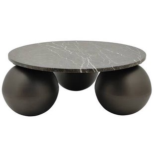 PTMD Skippy Coffee Table Brown Marble