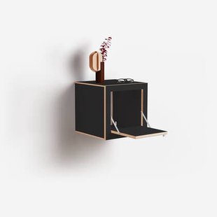 Fläpps Doos Nachtkastje 40x40x40 - Zwart