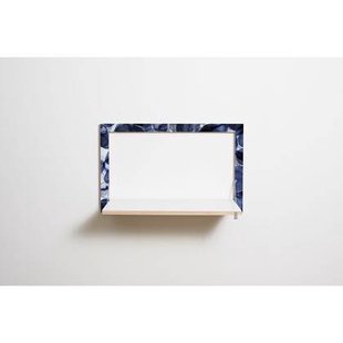 Fläpps Wandbureau 80x50-1 - Bubbles Indigo door Pattern Studio