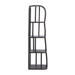 Light&living Kast open 53x40x175 cm LOWE hout mat donker roodbruin