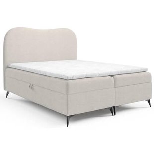 NADUVI Collection Boxspring Adler bouclé met opbergruimte 140 x 200 cm