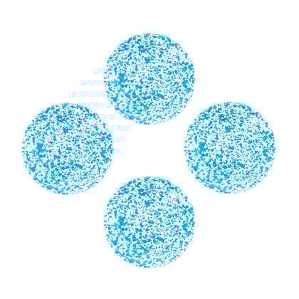 Crow Canyon Home Splatter Saladeborden Set van 4 Turquoise