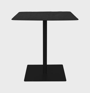 Dutchbone Vierkante Bistrotafel 'Braza' 70 x 70cm, kleur Zwart