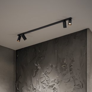 Nova Luce Oso - opbouwspot - 120 x 3,5 x 10,5 cm - zwart