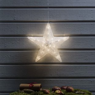 Konstsmide kerstverlichting - ster - 40 x 10 x 40 cm - IP44 - transparant