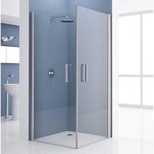 Novellini Giada draaideur G 87/90x195cm links mat-chroom profiel en helder glas giadn2g87ls-1b