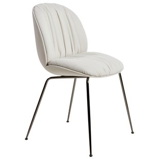 Gubi Beetle Eetkamerstoel Met Zwart Chroom Onderstel Reales GUBI