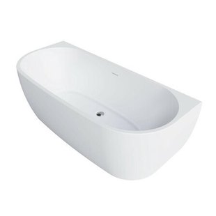 Go by Van Marcke D-Shape Design halfvrijstaand bad back to wall - 180x80cm - acryl - mat wit 20006159