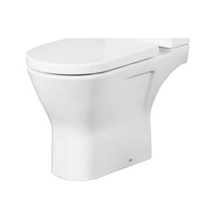 Nemo Spring Ergovita Staand Toilet - 66.5x45x36cm verhoogd - zonder spoelrand - H185cm - zonder zitting en jachtbak - porselein - wit RST11AWHA
