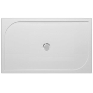 GO by Van Marcke Argon douchebak polybeton gelcoat 140x90x3cm rechthoek afvoer D90mm zonder potenstel wit EB-1490C