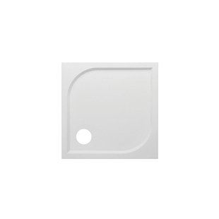 GO by Van Marcke Argon douchebak polybeton gelcoat 80x80x3cm vierkant afvoer D90mm zonder potenstel wit EBG-8080S