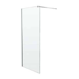 Wiesbaden Slim inloopdouche met RVS profiel en stabilisatiestang 70x200cm 8mm helder glas sw203906/sw203912
