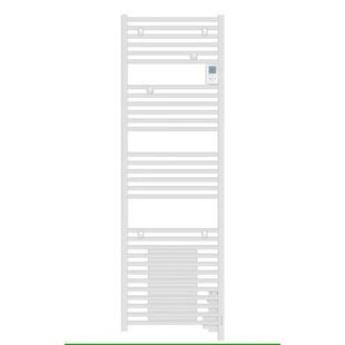 Go by Van Marcke Doris elektrische handdoekradiator 109,5x50cm 1500 watt met ventilator en digitaal bedieningspaneel wit 851127