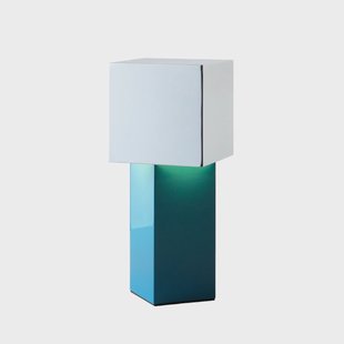 Pivot ATD7 draagbare tafellamp Blue Silver &Tradition - Woonkamer - Designer - Metaal - Met lampenkap